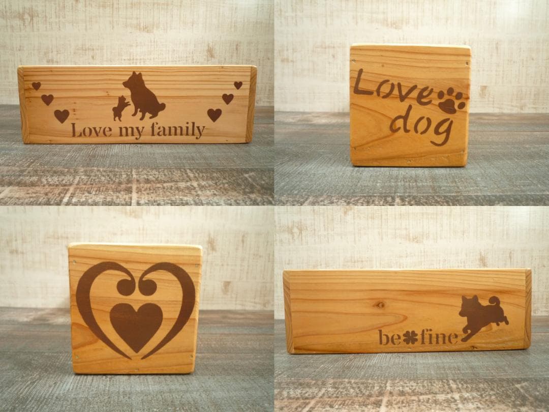 192--⭐販売済品❤️デザインサンプル⭐柴犬柄⭐棚BOX付3段ラック❤️