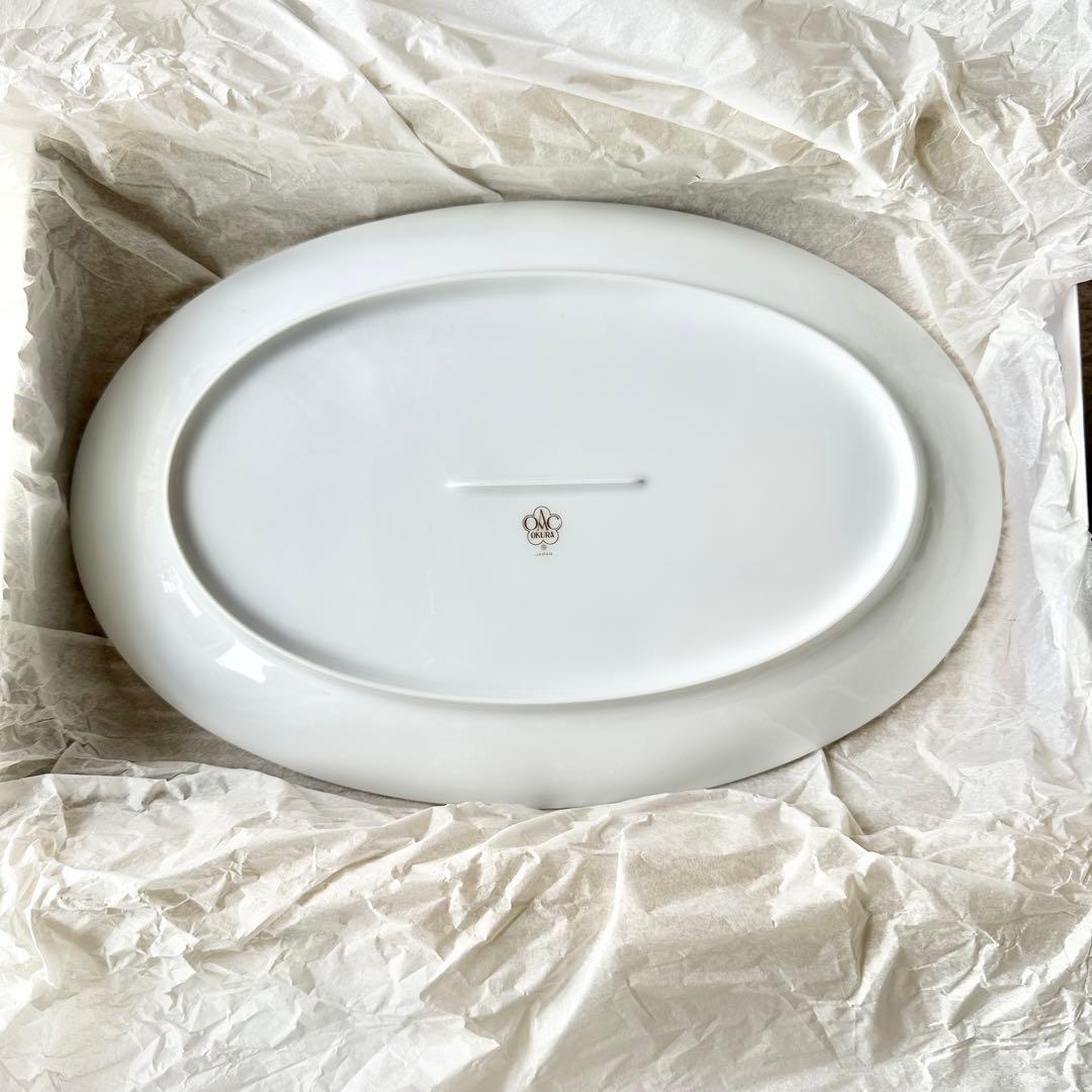 【新品未使用】大倉陶園 OKURA 皿 ブルーローズ 35cm 皇室御用達