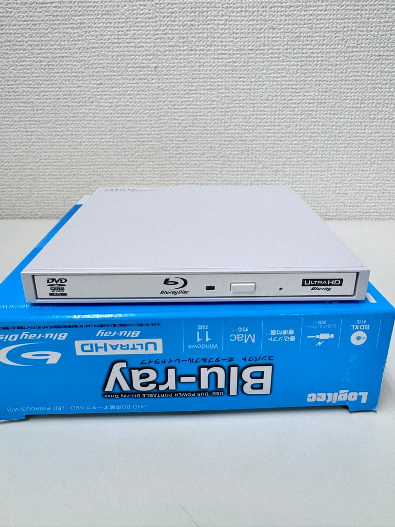 12P1#51Logitec外付けブルーレイドライブ LBD-PWA6U3LWH