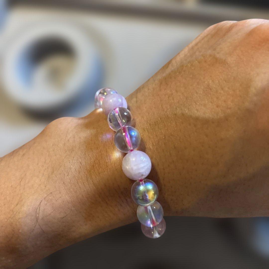 アクアオーラ水晶とピンククンツァイト！もっと綺麗になった！