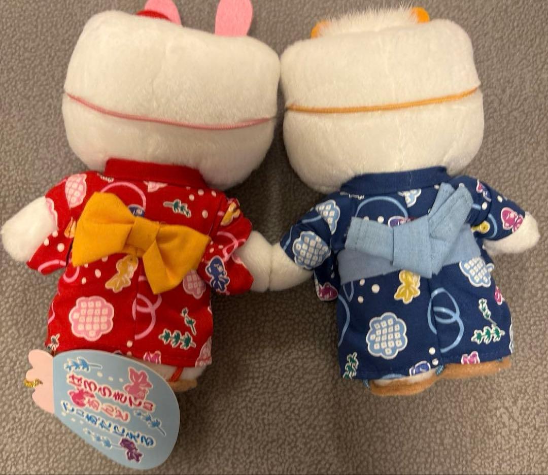 ハローキティ　ダニエル　浴衣　ぬいぐるみ