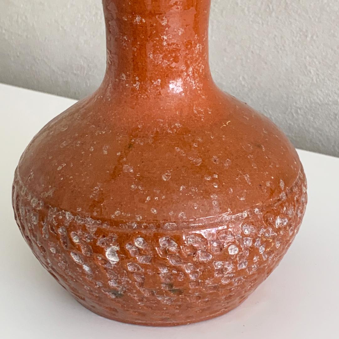 スペイン製アートポタリー／フラワーベース／ビンテージ／ミッドセンチュリー