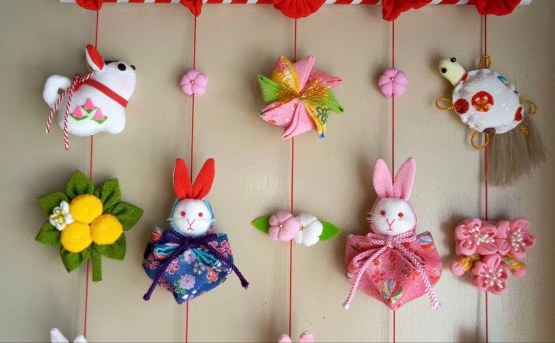 【最終値下げ】ひな祭り用つるし雛(2026-9うさぎ)