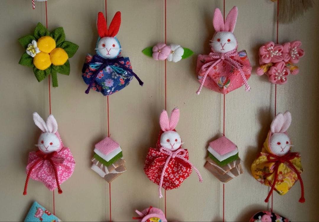 【最終値下げ】ひな祭り用つるし雛(2026-9うさぎ)