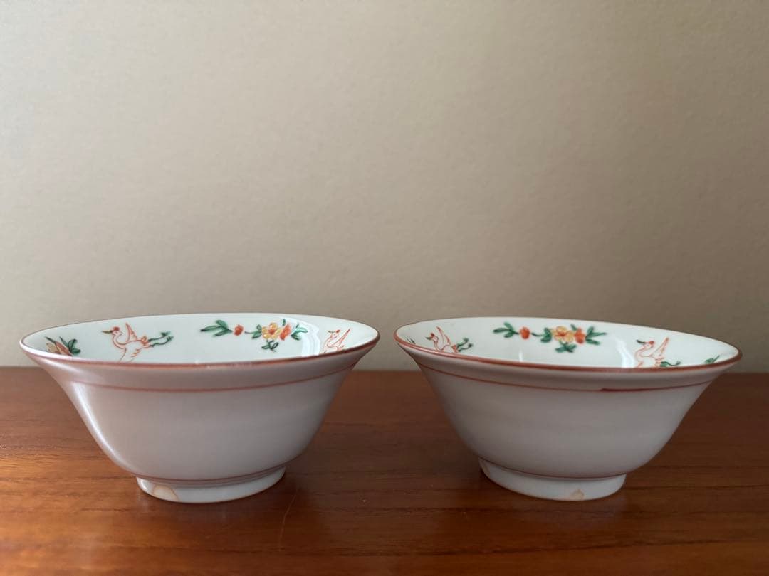 工房あめつち 小鉢 2個セット 鶴 花 福