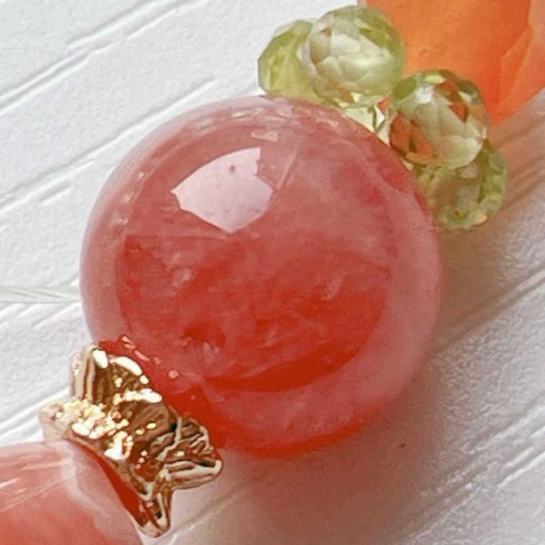 みーちゃん様♥️インカローズ ♥️バラ色の人生♥️アラシャン・高品質水晶天然石ブレス