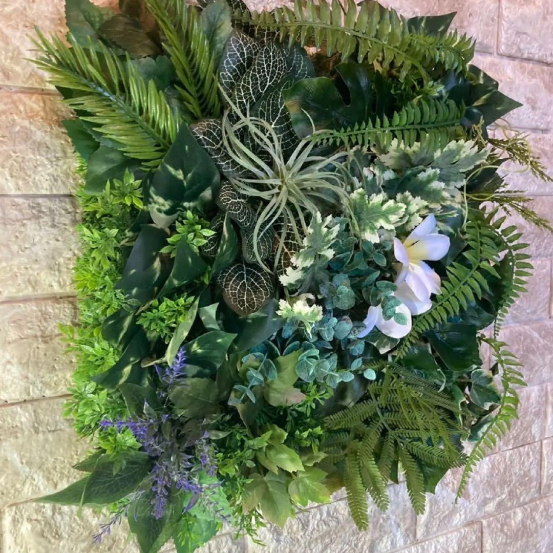 光触媒　人工観葉植物　ウォールグリーン　フェイクグリーン　壁掛け303040