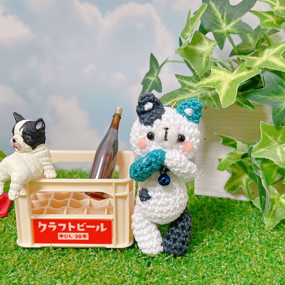 あみぐるみ　三毛猫ちゃん　コロコロおチビ　ストラップ　他２点