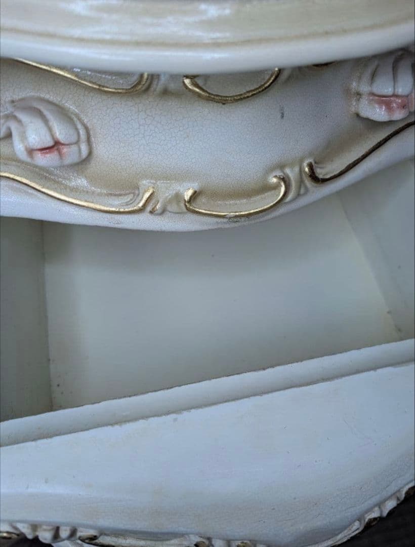 ロココ調 ドレッサー 豪華 姫系 椅子つき アンティーク 鏡台 ミラーなし