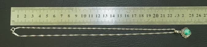 【高級】天然ターコイズ シルバー925 ネックレス インディアンジュエリー