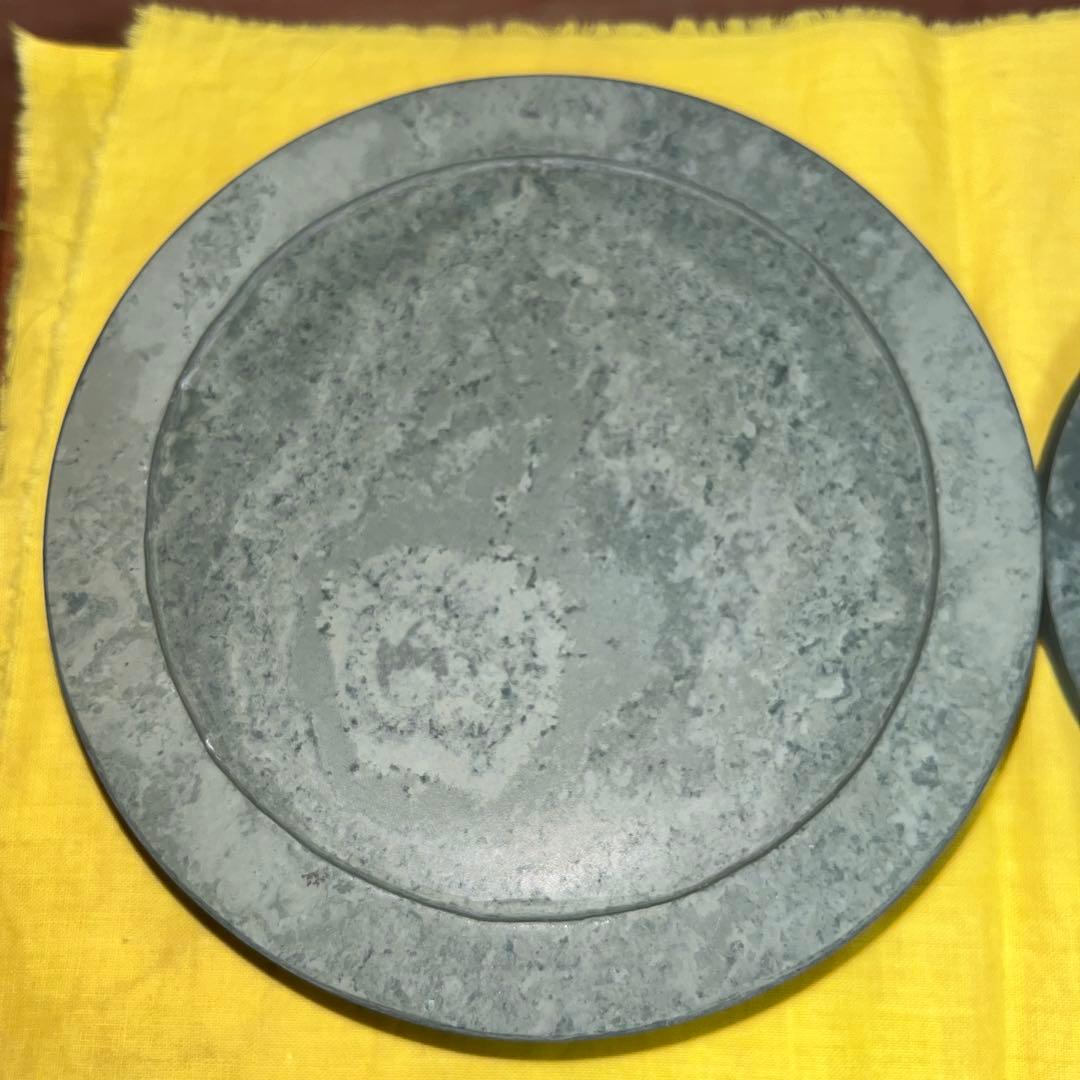 ⭕️楽渓硯　製硯者不特定　雨端古鏡紋硯　雨宮静軒の同一作品が別掲示　超絶技巧　蓋付