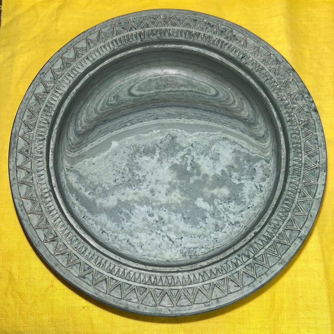 ⭕️楽渓硯　製硯者不特定　雨端古鏡紋硯　雨宮静軒の同一作品が別掲示　超絶技巧　蓋付