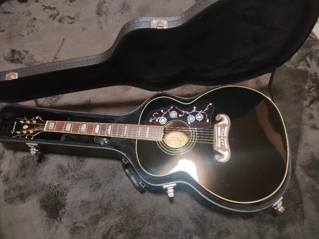 Epiphone EJ-200ブラック アコースティックギター物は美品