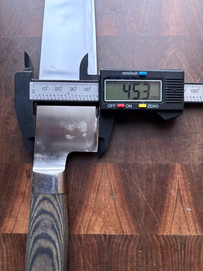 無垢　切付　牛刀　240mm 8寸包丁　全鋼　ステンレス　研ぎ済み　洋包丁