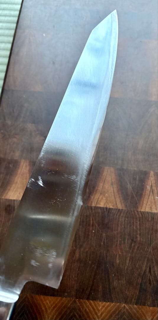 無垢　切付　牛刀　240mm 8寸包丁　全鋼　ステンレス　研ぎ済み　洋包丁