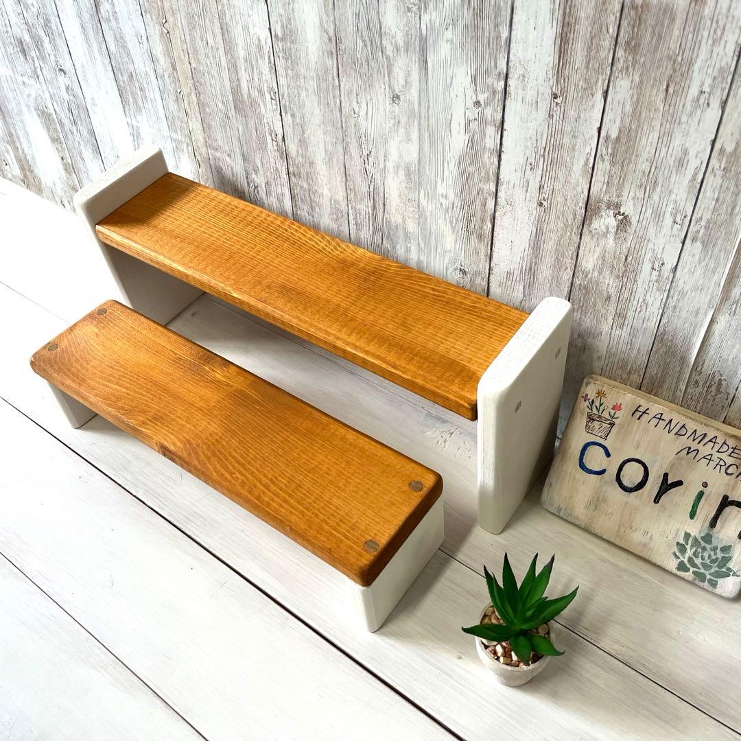 ☆ ちょら ☆様用 木製プランターラック《ラック小》白茶　9個入り