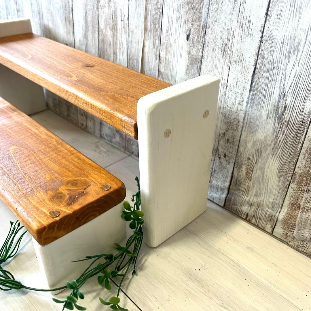 ☆ ちょら ☆様用 木製プランターラック《ラック小》白茶　9個入り