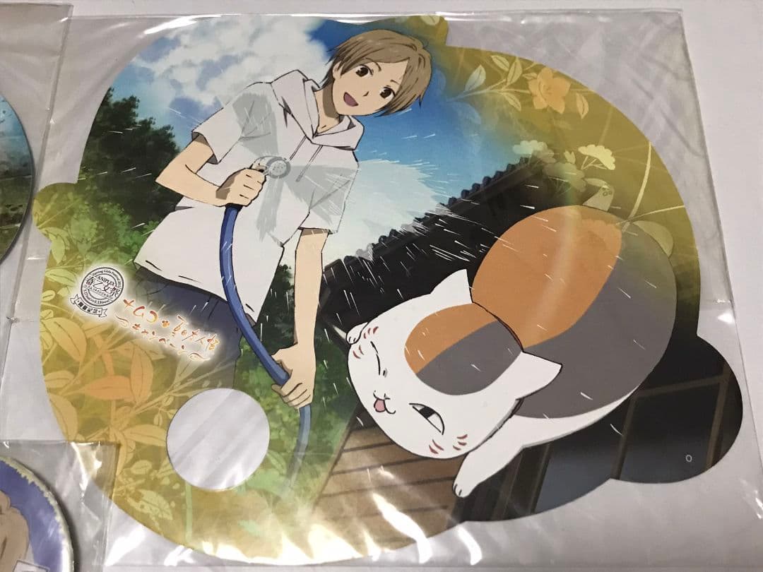 夏目友人帳 春乙女祭 夏目貴志 ニャンコ先生 缶バッジ 団扇 うちわ
