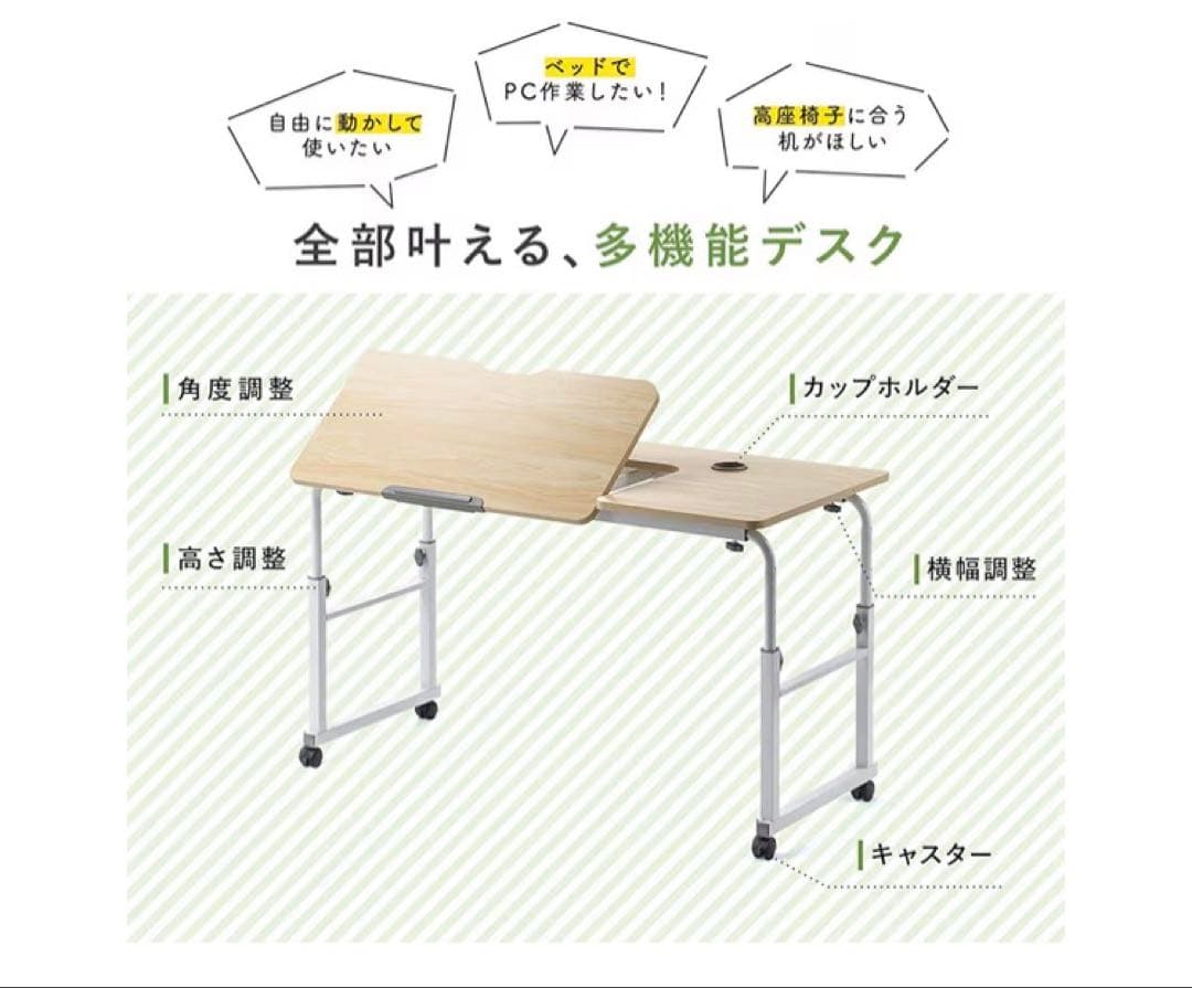 サンワサプライ 100-DESKN004M 多機能デスク