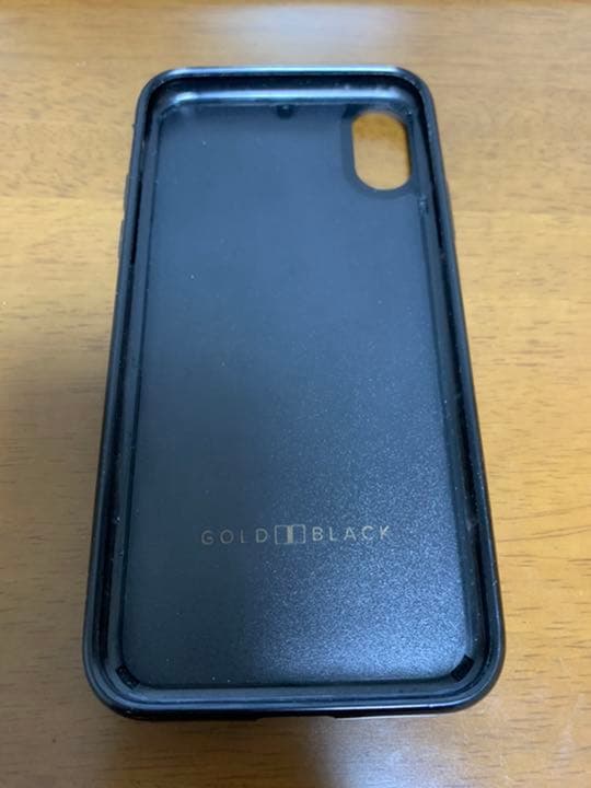 Gold Black iPhoneX ワニ皮ケース