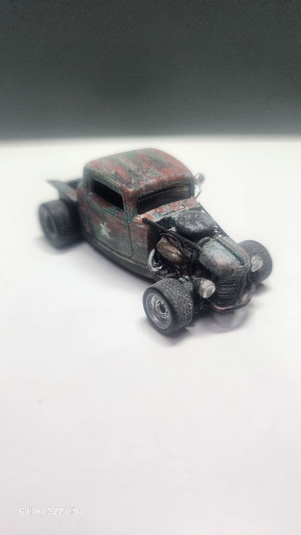 ホットウィール ｀32フォード　世田谷ベース風～！所さんのホッドロットに改造～！