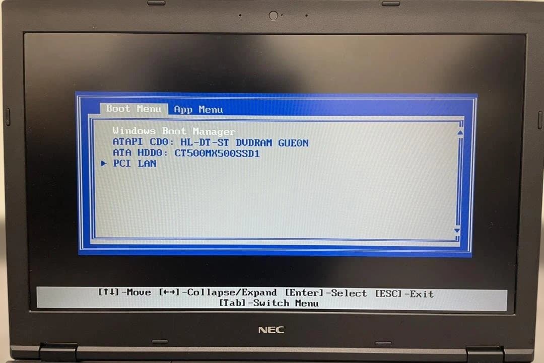 NECノートPC　SSD500GB　01　Core i5