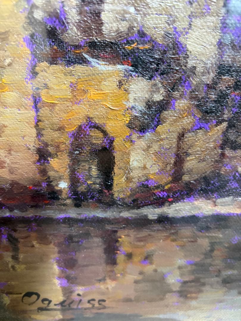 荻須高徳 油彩画 手描き 作者サイン 貴重