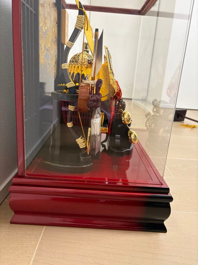 【一度のみ使用】五月人形 ケース付き こどもの日 兜 七五三