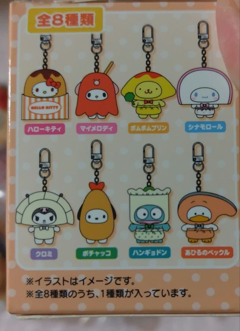 サンリオ　ちびっとも　キーホルダー8種類