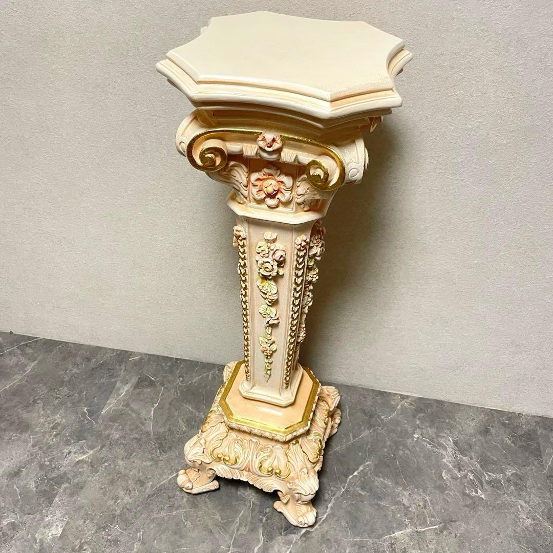 イタリア　ロココ調　SILIK(シリック)　フラワースタンド　花台　飾り台