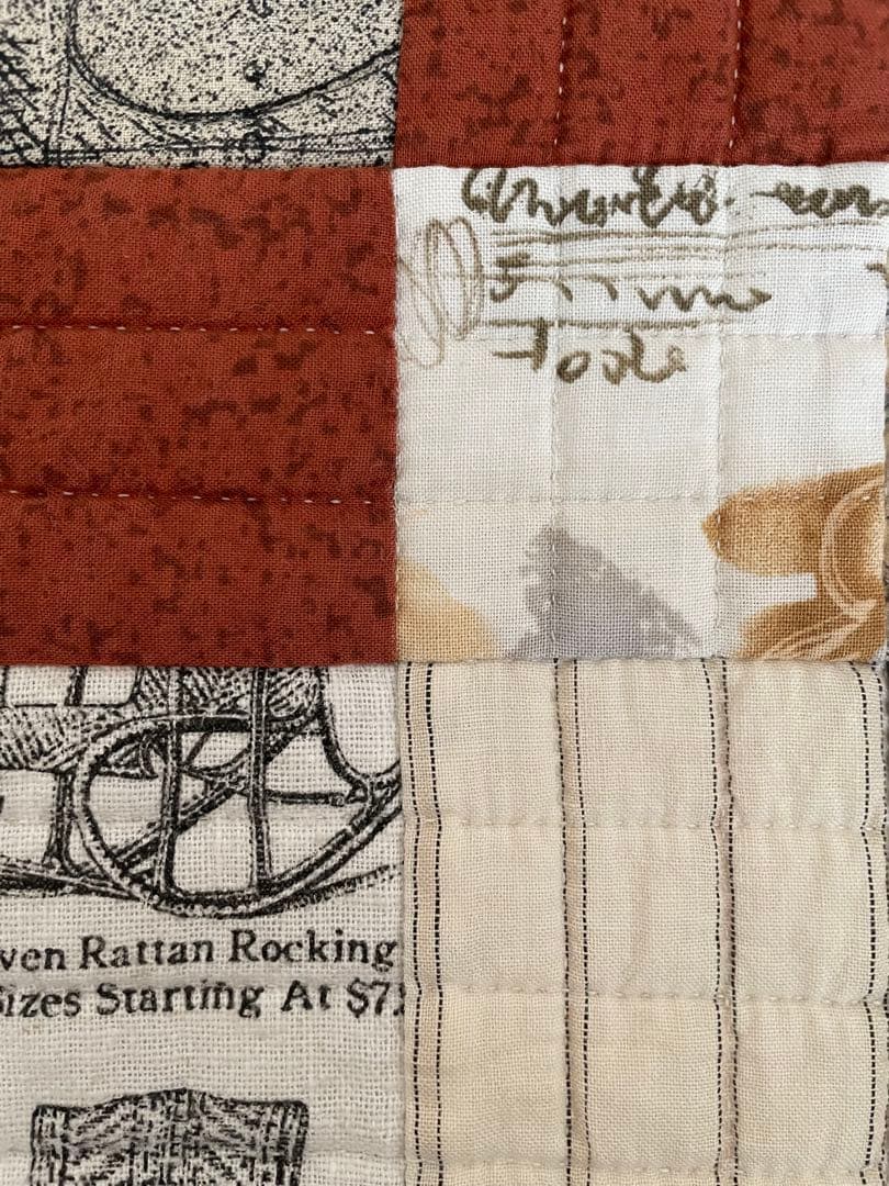 パッチワーク　キルト　タペストリー　ハウス