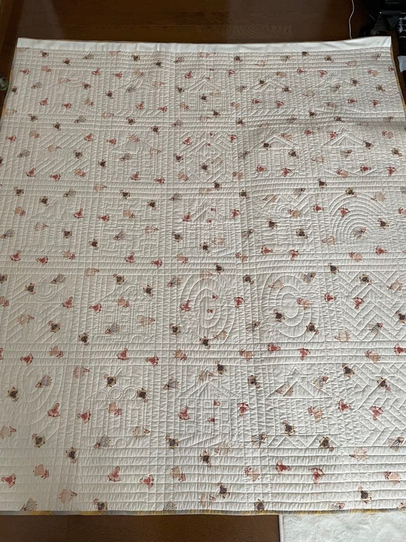 パッチワーク　キルト　タペストリー　ハウス