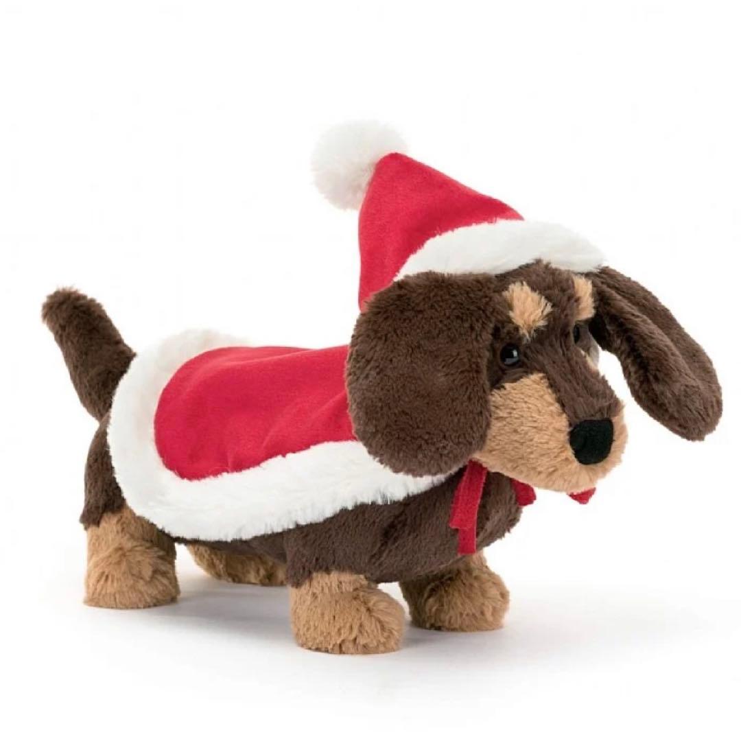 新品　ジェリーキャット　クリスマス　ダックスフンド　犬　ドッグ　ぬいぐるみ