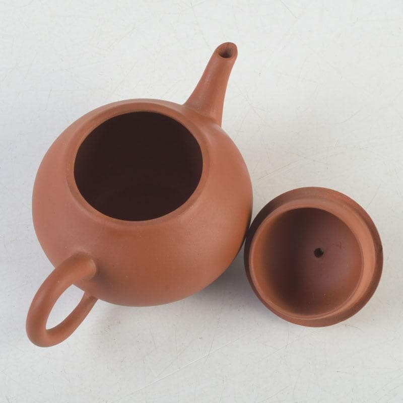 中国　荊渓恵孟臣製　紫砂　朱泥　急須　茶壷　V　A20