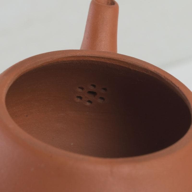 中国　荊渓恵孟臣製　紫砂　朱泥　急須　茶壷　V　A20