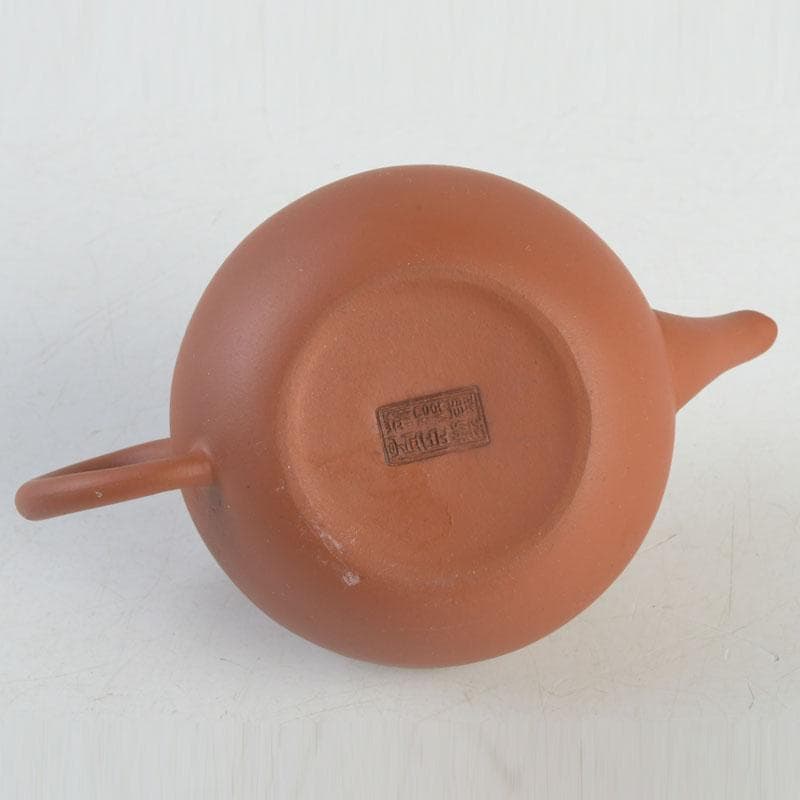 中国　荊渓恵孟臣製　紫砂　朱泥　急須　茶壷　V　A20