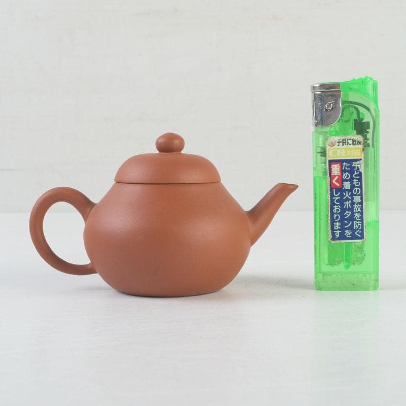 中国　荊渓恵孟臣製　紫砂　朱泥　急須　茶壷　V　A20