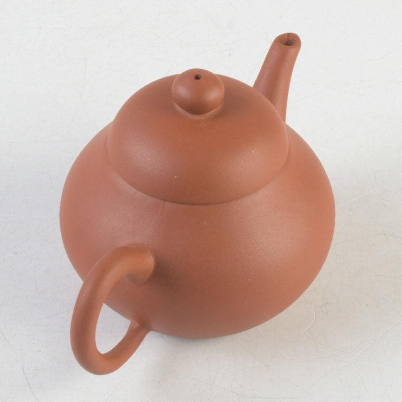 中国　荊渓恵孟臣製　紫砂　朱泥　急須　茶壷　V　A20