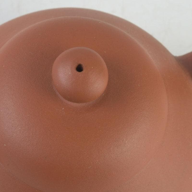 中国　荊渓恵孟臣製　紫砂　朱泥　急須　茶壷　V　A20