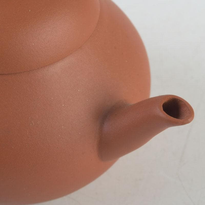 中国　荊渓恵孟臣製　紫砂　朱泥　急須　茶壷　V　A20