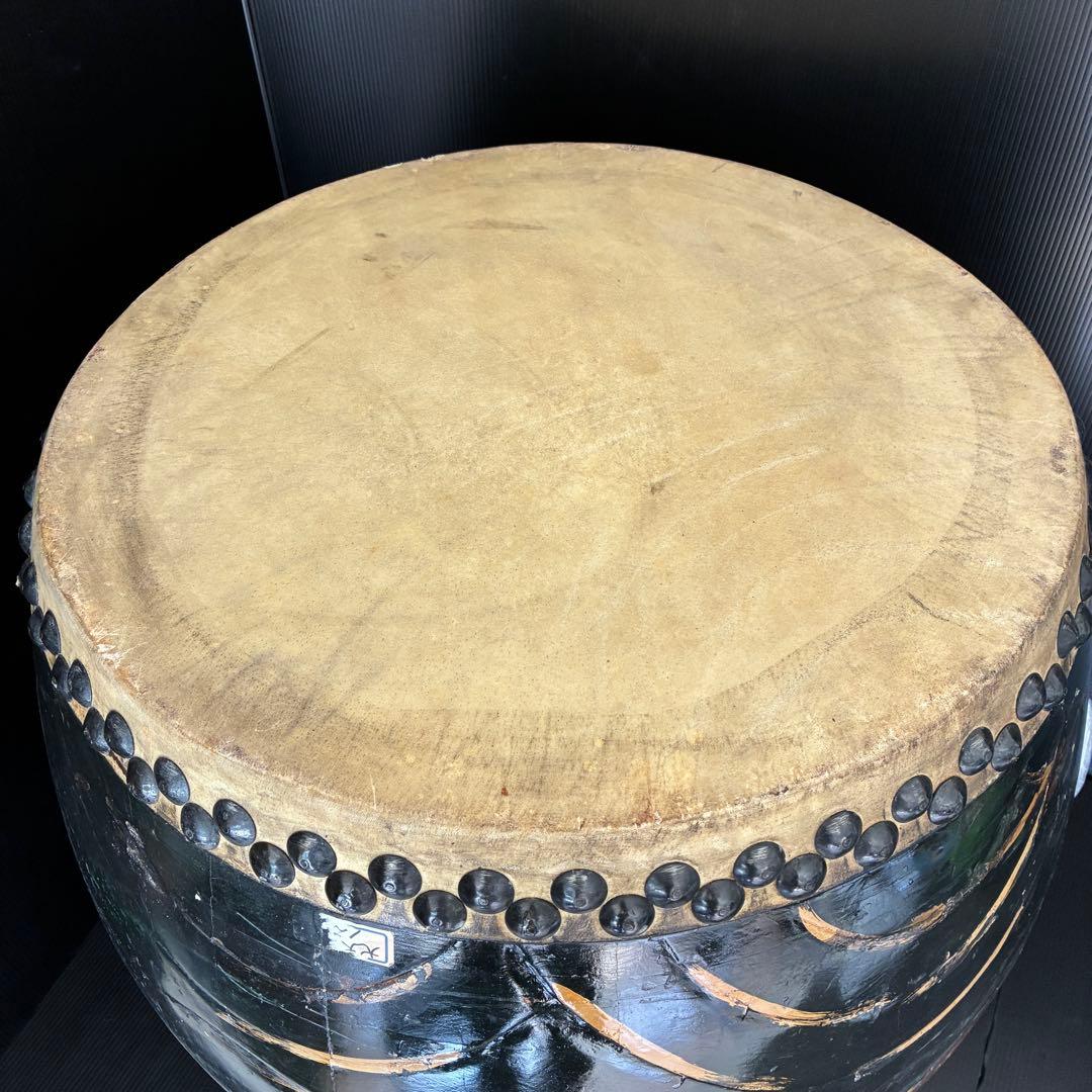 【希少 2尺】龍装飾 和太鼓 宮太鼓 長胴 重低音 演奏可 存在感抜群
