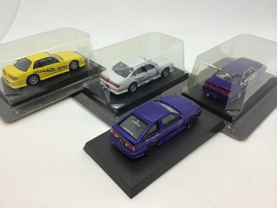 アオシマ　1/64 ドリフト天国ミニカー 4台セット