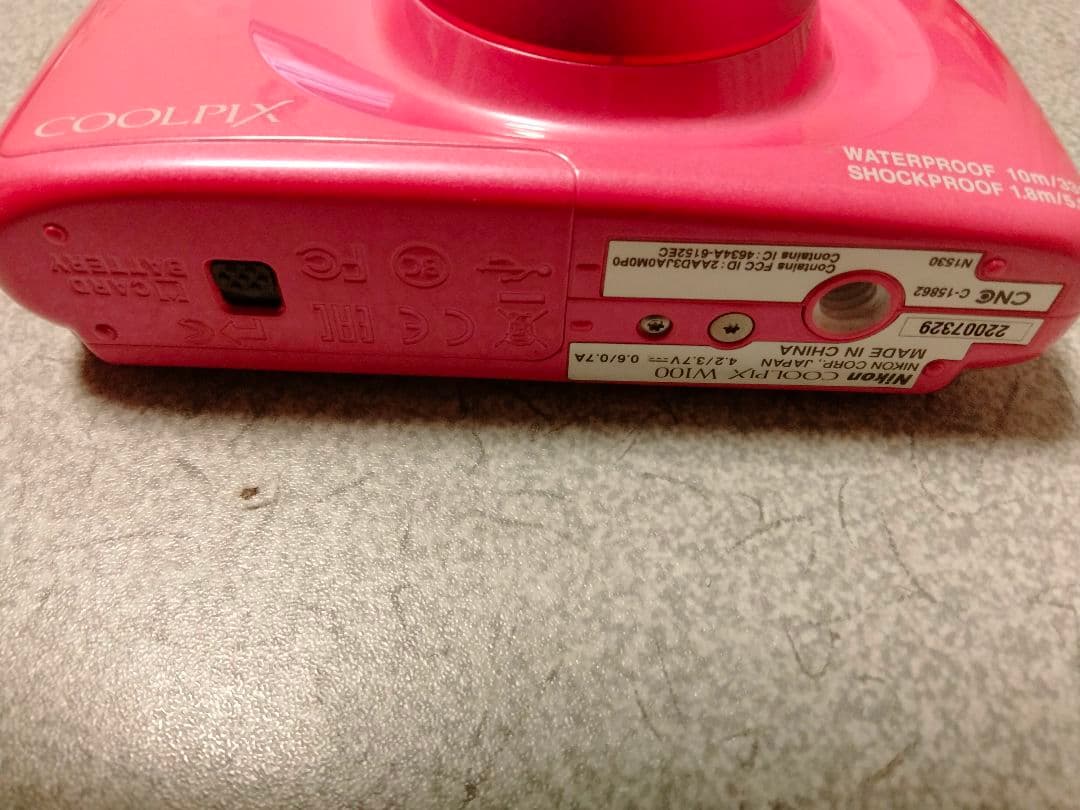 防水・耐衝撃 Nikon W100 ピンク デジカメ