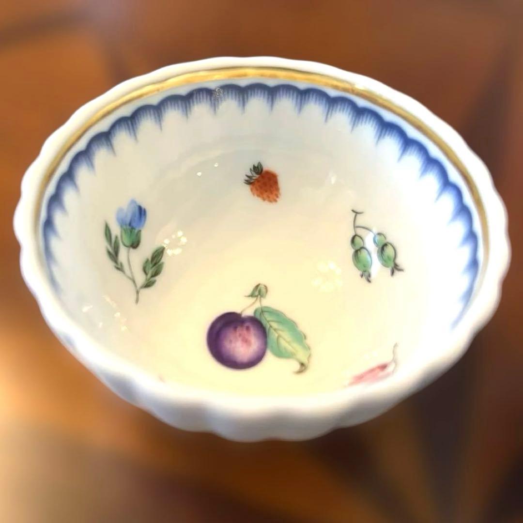 ▪️レア　美品　イタリアンフルーツ極小茶碗4個セット　湯呑み　豆皿