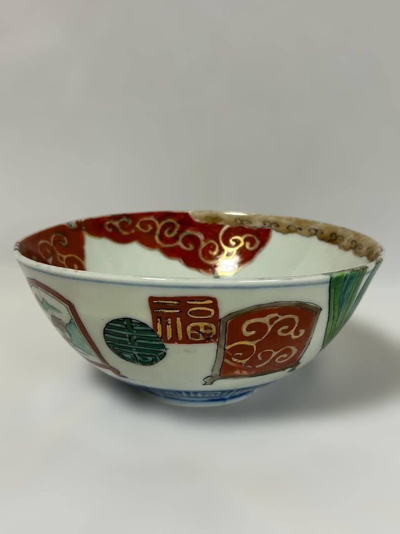 古伊万里 大鉢 古美術 大皿 とんぼ 福 大日本林製造