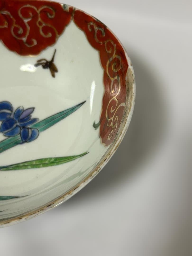 古伊万里 大鉢 古美術 大皿 とんぼ 福 大日本林製造