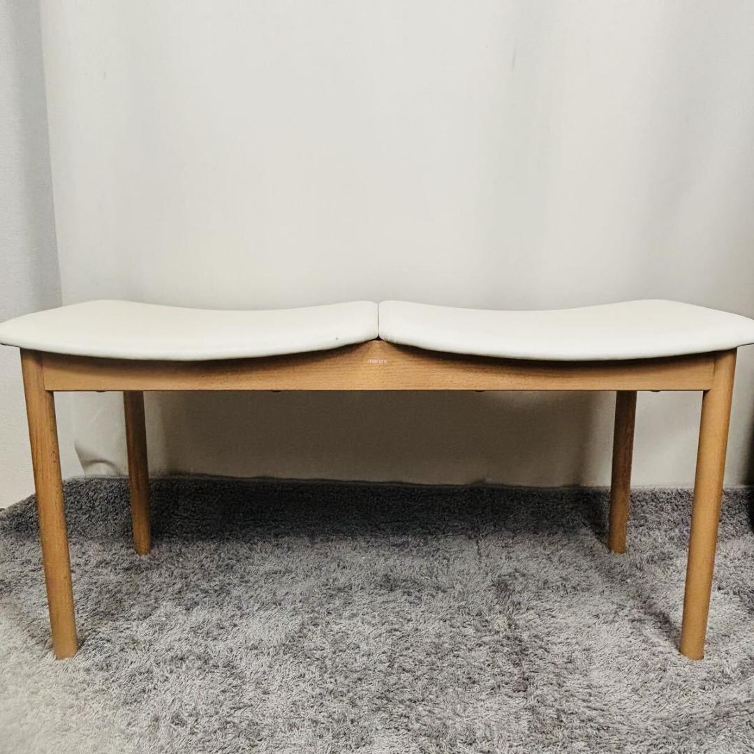 マルニ　ラウンディッシュ　ベンチ　深津直人　2人　マルニ木工