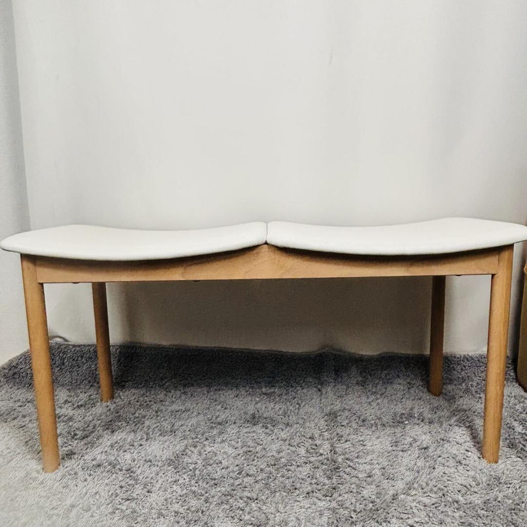 マルニ　ラウンディッシュ　ベンチ　深津直人　2人　マルニ木工