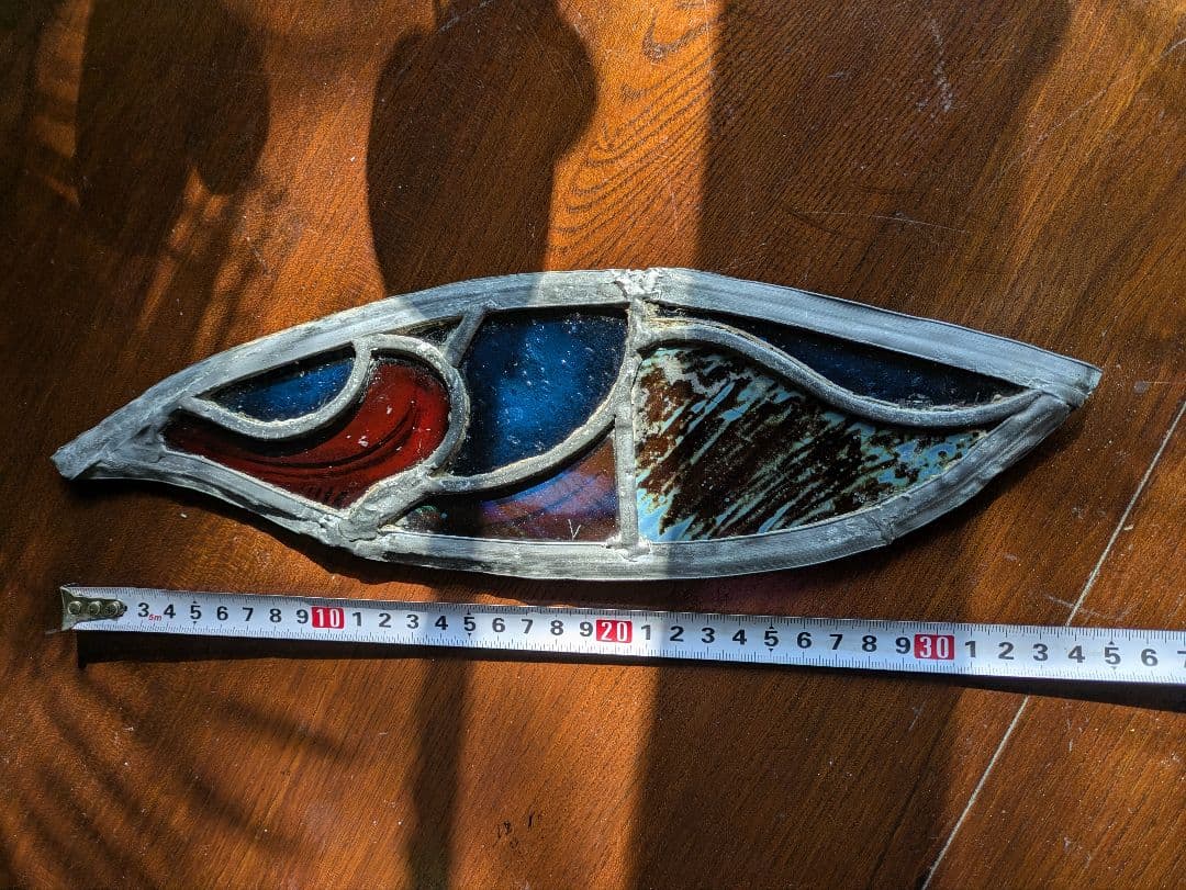 芸術品！天使 の羽 イタリア アンティークステンドグラス 流木アート クリスマス