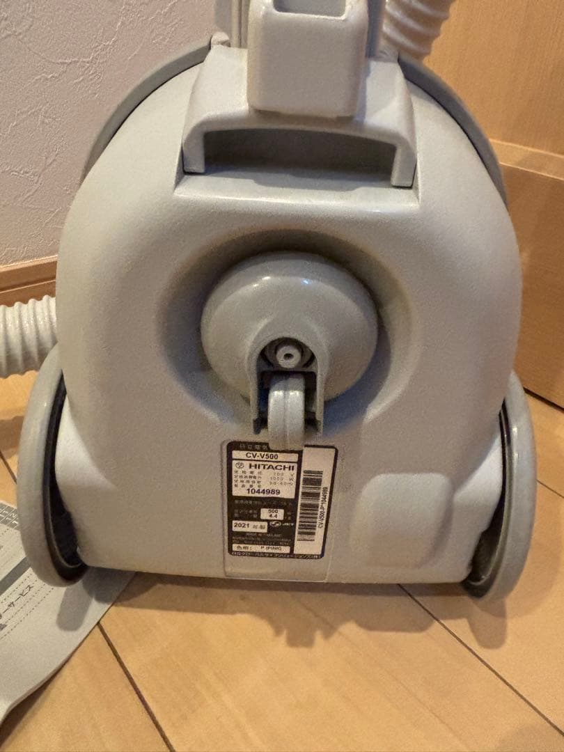 HITACHI 日立 掃除機 CV-V500 紙パック式　メンテ、清掃済　美品